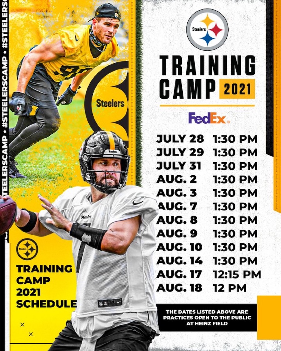 Tickets Available for 15 Steelers Training Camp Practices