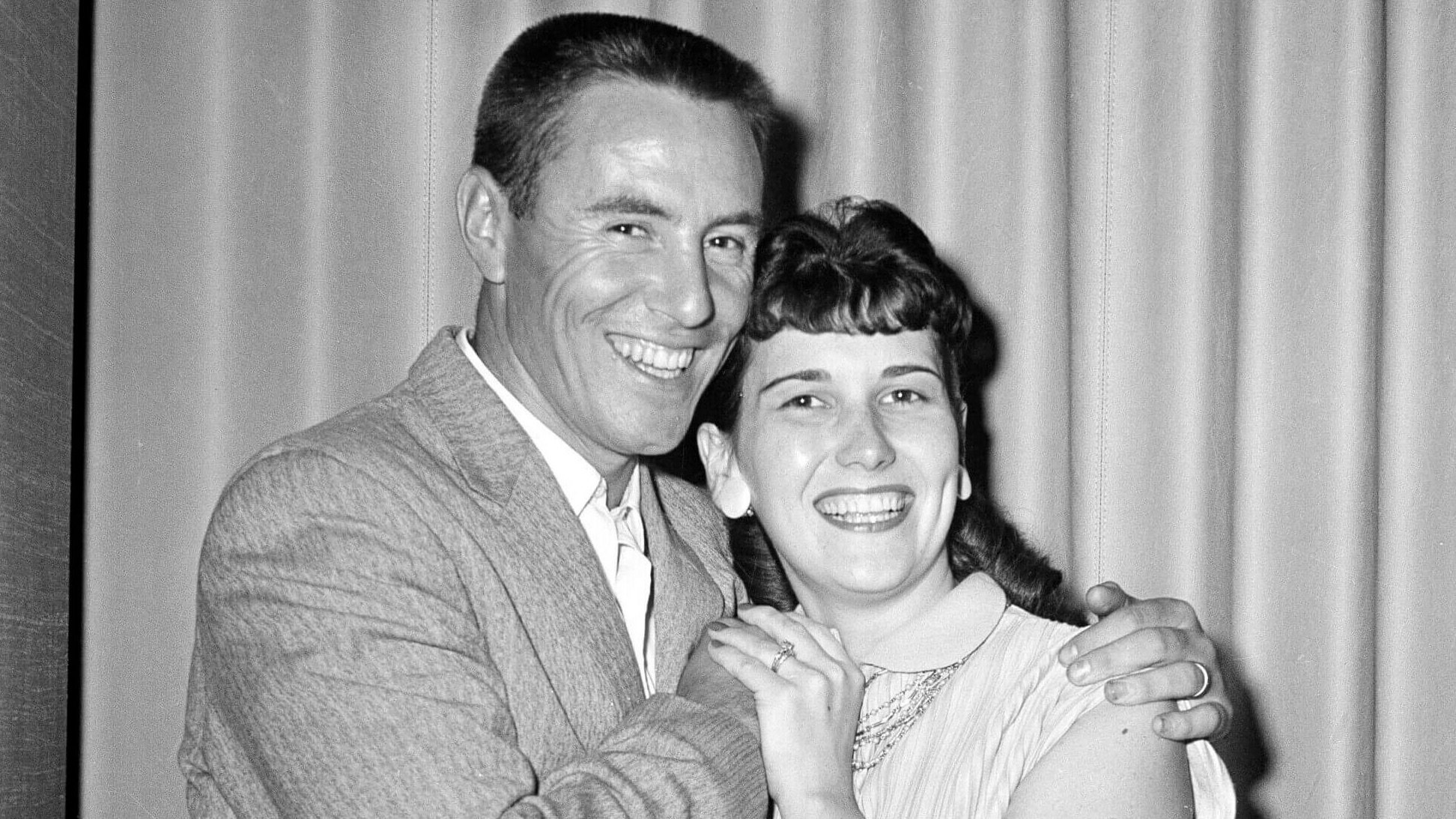 Bill and Milene Mazeroski at a World Series victory party in 1960.