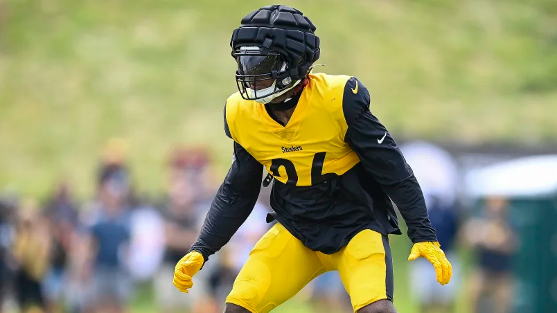 Latrobe, PA, USA. 27th July, 2019. Steelers #82 Diontae Spencer #82 during  the Pittsburgh Steelers training camp at Saint Vincent College in Latrobe,  PA. Jason Pohuski/CSM/Alamy Live News Stock Photo - Alamy