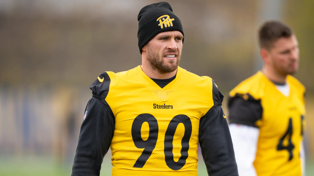 T.J. Watt during Tuesday's practice at the UPMC Rooney Sports Complex.