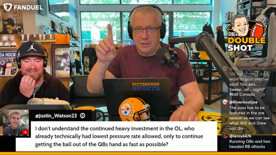 DK's Double Shot of Steelers: Pass/run ratio taken in Pittsburgh
