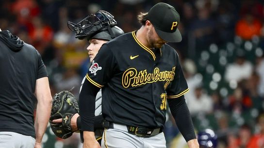 Pitch count soars on Skenes in short outing taken Houston. Photo by GETTY