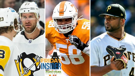 Point Park University Friday Insider: Penguins sticking by sagging roster ... Steelers love Tennessee tackle ... Pirates' silent punt taken in Downtown (Friday Insider)
