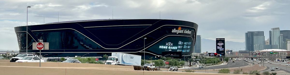 Allegiant Stadium, on the edge of Las Vegas' Strip, Saturday afternoon.