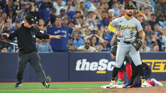 Chandler's rebound ruined by errant defense taken in Toronto. Photo by GETTY