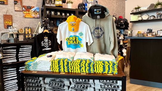 Site Stuff: Come get NFL Draft merch before it's gone! taken Pittsburgh. Photo by DEJAN KOVACEVIC / DKPS