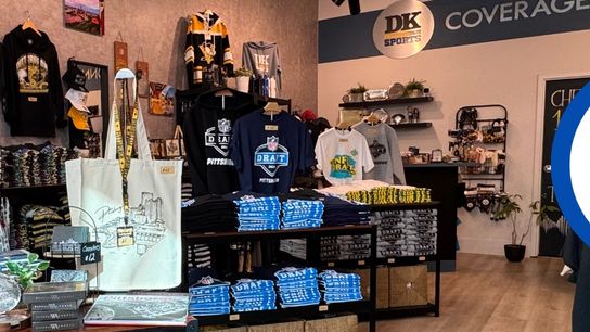 Don't wait on NFL Draft merch! taken in Pittsburgh