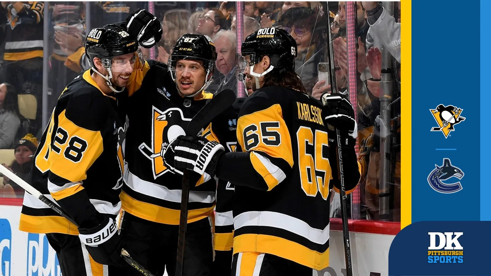 Final: Penguins 5, Canucks 4 taken at PPG Paints Arena (Live coverage). Photo by GETTY