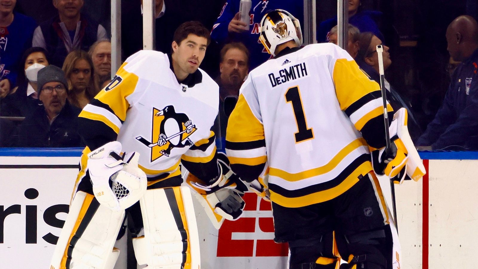 Penguins' Louis Domingue on entering Game 1 in OT: 'I honestly thought they  were joking with me