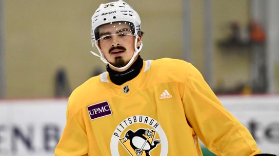 Chase Pietila in the Penguins' development camp in Cranberry, Pa.