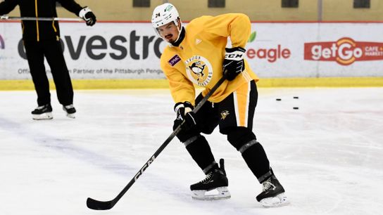 Chase Pietila in the Penguins' development camp in Cranberry, Pa.