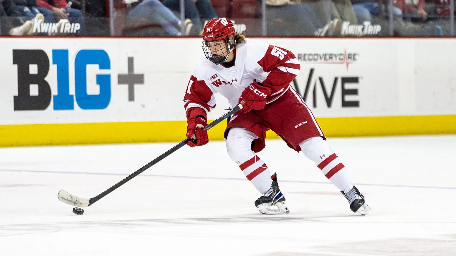 Drive to the Net: Offensive, versatile winger Lucius brings 'great shot' taken in Washington (Weekly Features). Photo by Wisconsin Badgers Athletics