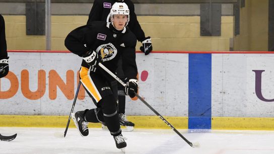 Daniel Laatsch in the Penguins' development camp last month in Cranberry, Pa.