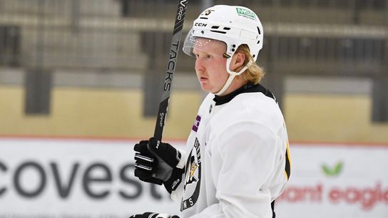 Emil Jarventie in the Penguins' development camp this month in Cranberry, Pa.