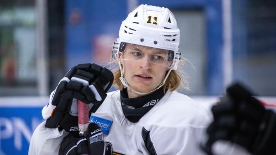 Vasily Ponomarev in his first practice with Wilkes-Barre/Scranton on Monday.