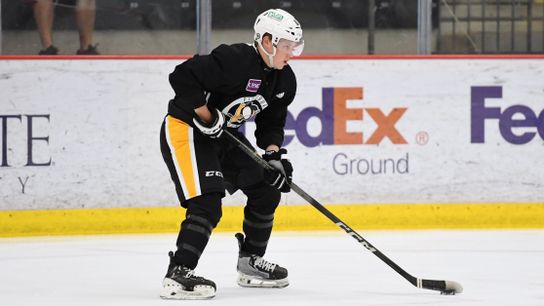 Zam Plante in the Penguins' development camp last month in Cranberry, Pa.