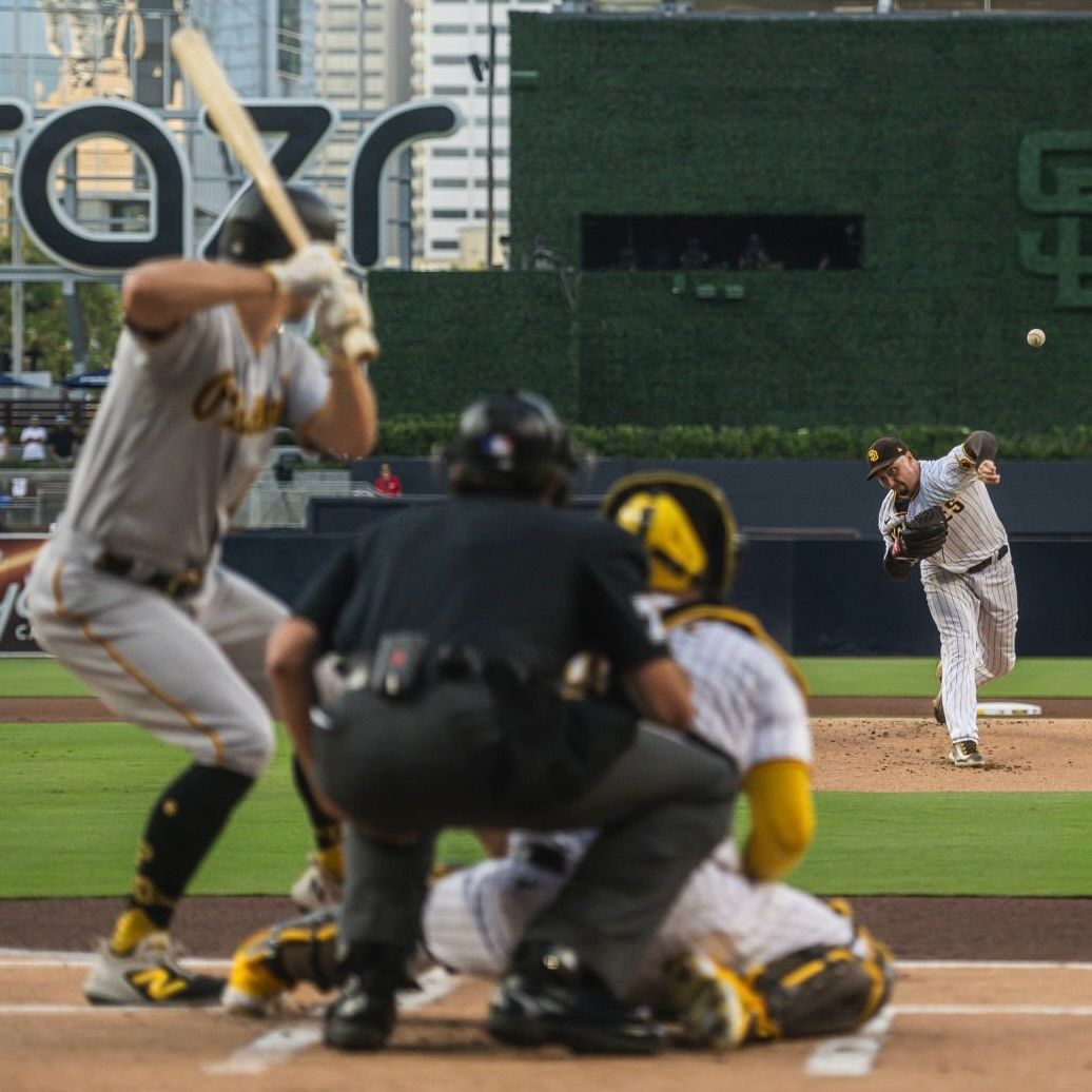 Blake Snell delivers a pitch in the first inning Tuesday at PETCO Park.