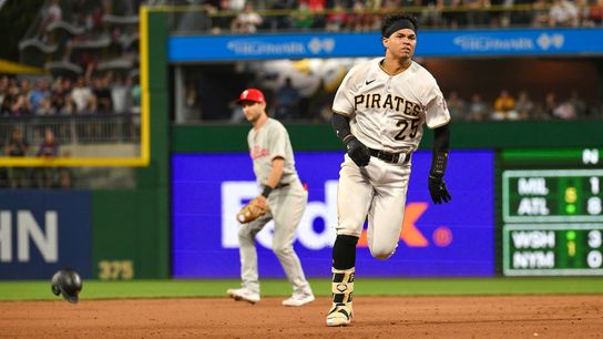 With a smile on his face, thunder in bat, Rodriguez is young players' 'rock' taken at PNC Park (Pirates)