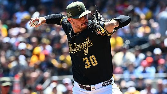 Final: Phillies 6, Pirates 0 taken Pittsburgh. Photo by JUSTIN BERL / GETTY