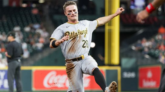 Pirates generating offense behind muscle and hustle taken Houston. Photo by GETTY
