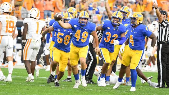 Pitt's Floyd picking up finer details of long snapping taken on the South Side (Pitt)