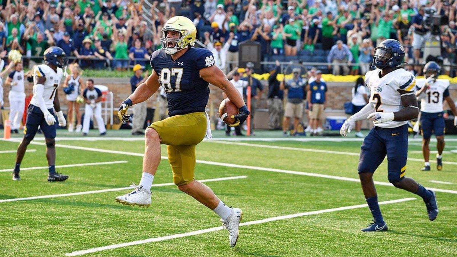 Notre Dame's Michael Mayer Leads Tight End Group at 2023 NFL Combine