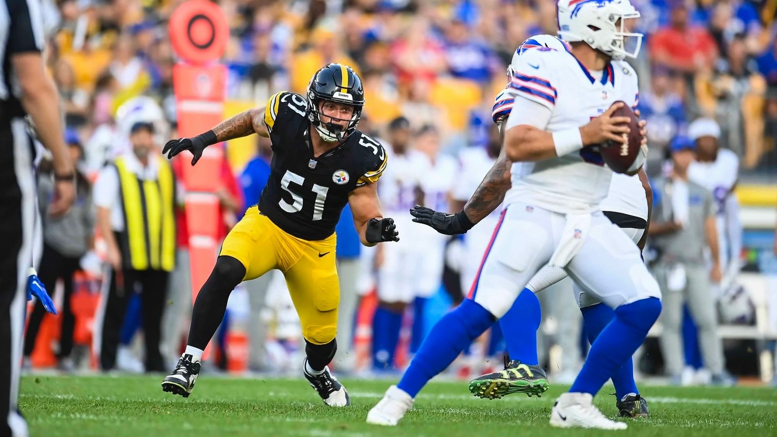 Bills' Josh Allen provides souvenir by heaving ball into stands