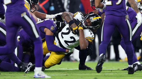 Steelers manhandled, AFC North still up for grabs taken in Baltimore (Top story). Photo by GETTY