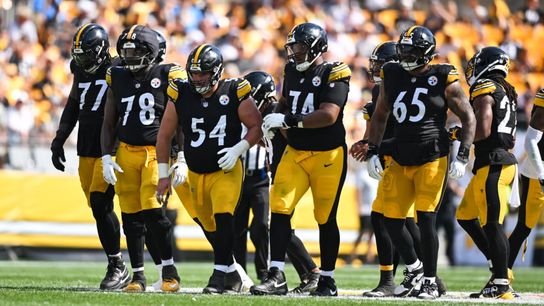 Offensive line showcasing physical approach, 'next man up mentality' taken on the South Side (Steelers)