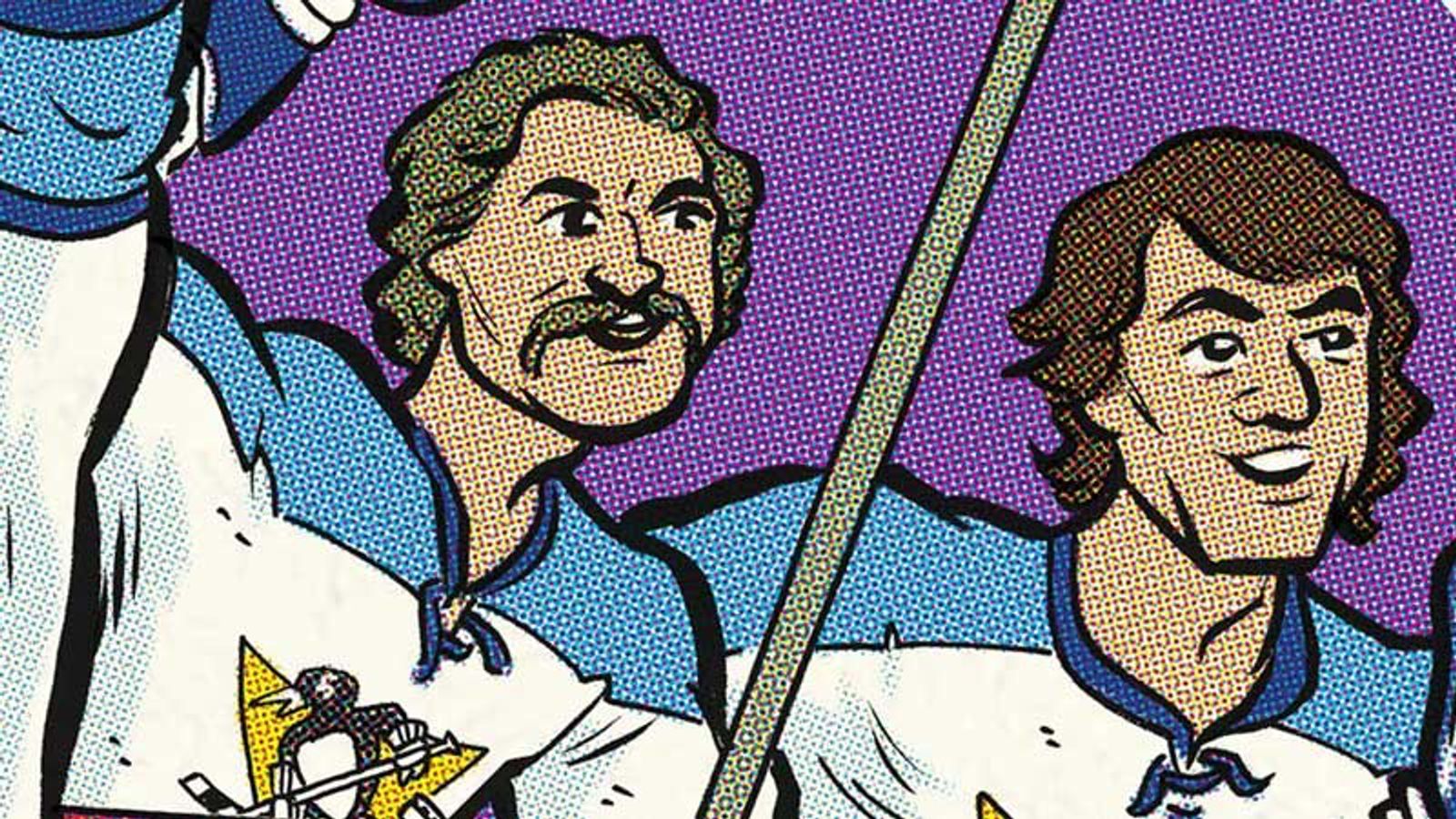 Penguins clinch! taken in Richmond, Va. (Cartoon Canon). Photo by ROB ULLMAN / DKPS