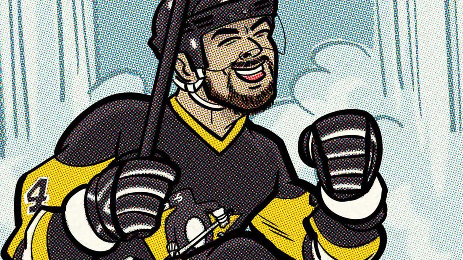 Kunitz goes dancing! taken in Richmond, Va. (Cartoon Canon). Photo by ROB ULLMAN / DKPS