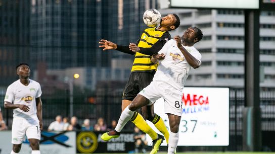 Hounds waste late lead for 1-1 draw with first-place Rowdies taken at Highmark Stadium (Hounds)