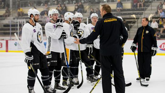 Penguins push Gonchar for the Hall taken in San Jose, Calif. (Courtesy of Point Park University)