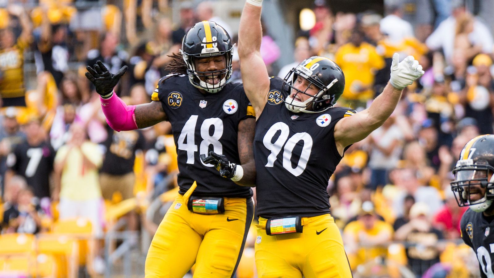 Bud Dupree and Cam Heyward - Pittsburgh Steelers