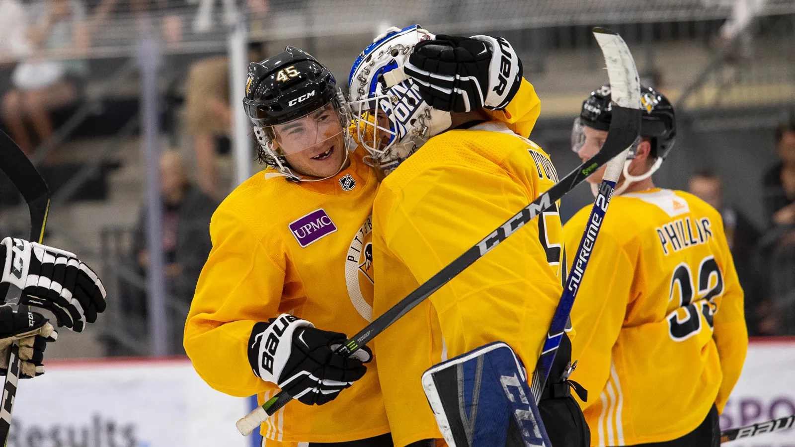 Penguins sign college free agent Lucchini taken at Highmark Stadium (Courtesy of Point Park University)