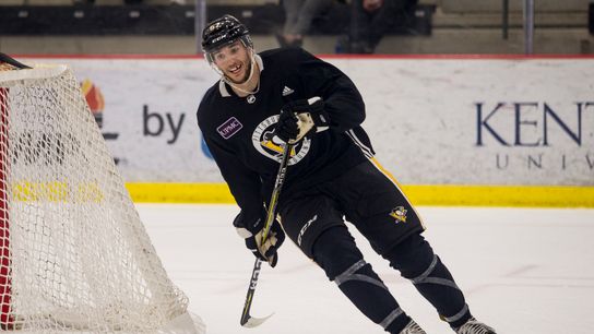 Angello comes up big in prospects' 2-1 victory taken in Buffalo, N.Y. (Courtesy of Point Park University)