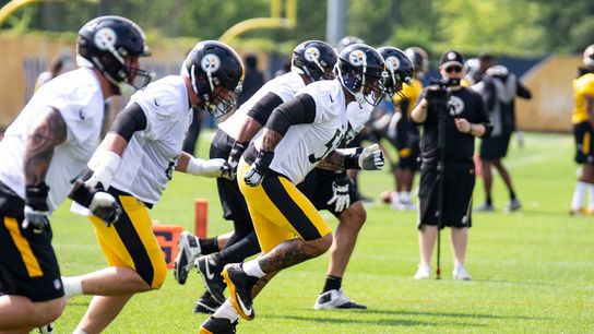 One of the NFL's most talented group of big men taken at Rooney Complex (Steelers)