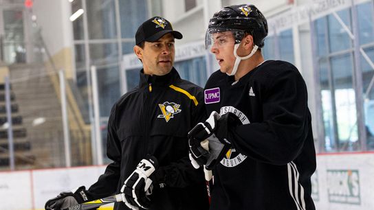 Kostopoulos, as ever, takes care of the kids taken in Cranberry, Pa. (Courtesy of Point Park University)
