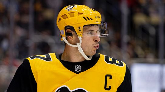 Crosby hurt, but seen leaving arena without much issue taken at PPG Paints Arena (Penguins)