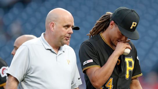 Archer headed for MRI following shoulder injury taken at PNC Park (Courtesy of StepOutside.org)