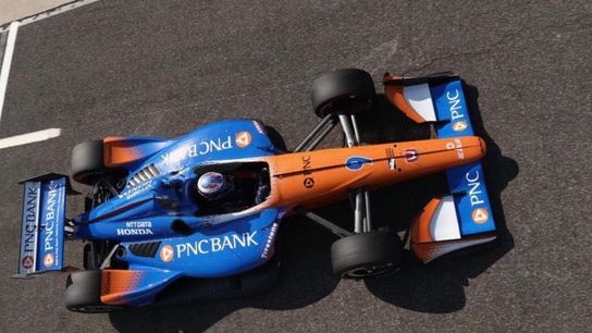 Dixon wins Detroit GP in PNC Bank car taken at Highmark Stadium (zColumns)