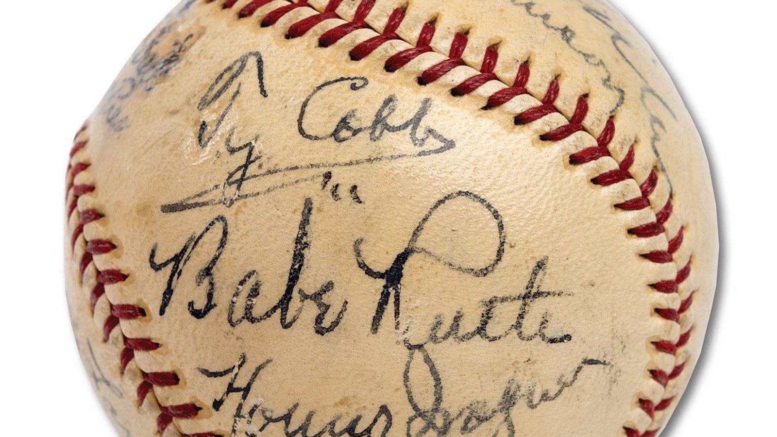 Babe Ruth & Honus Wagner Signed Ball, ca. 1933