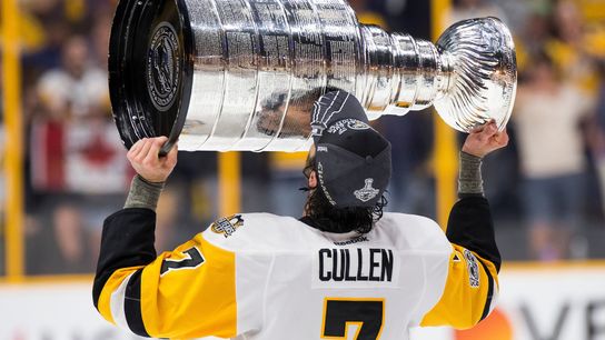 Cullen makes official his retirement after 21 NHL seasons taken at PPG Paints Arena (Courtesy of Point Park University)