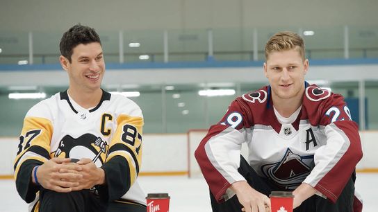 Crosby, MacKinnon star in new Tim Hortons ad taken at PPG Paints Arena (Penguins)