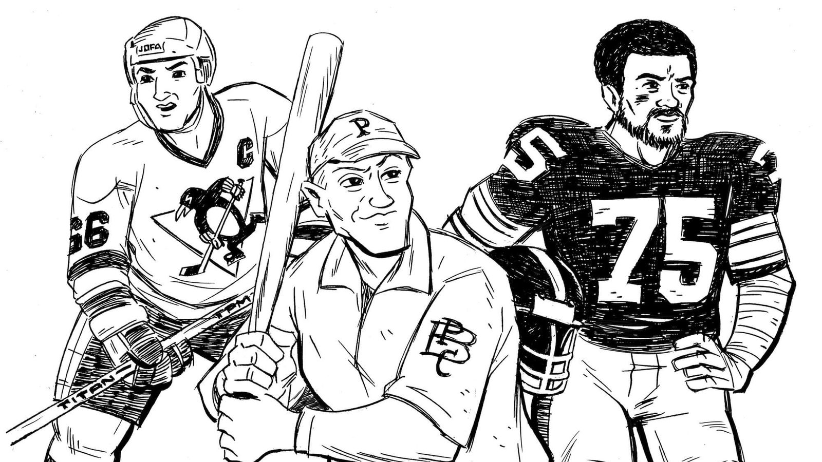 Pittsburgh Sports Joe Greene Mario Lemieux And Willie Stargell