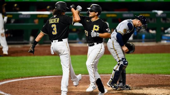 Pirates 'don't give up,' rally by Brewers taken at PNC Park (Pirates)