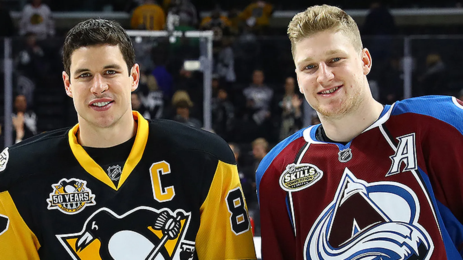 Podcast: MacKinnon talks Crosby on Spittin' Chiclets taken at PPG Paints Arena (Courtesy of Point Park University)