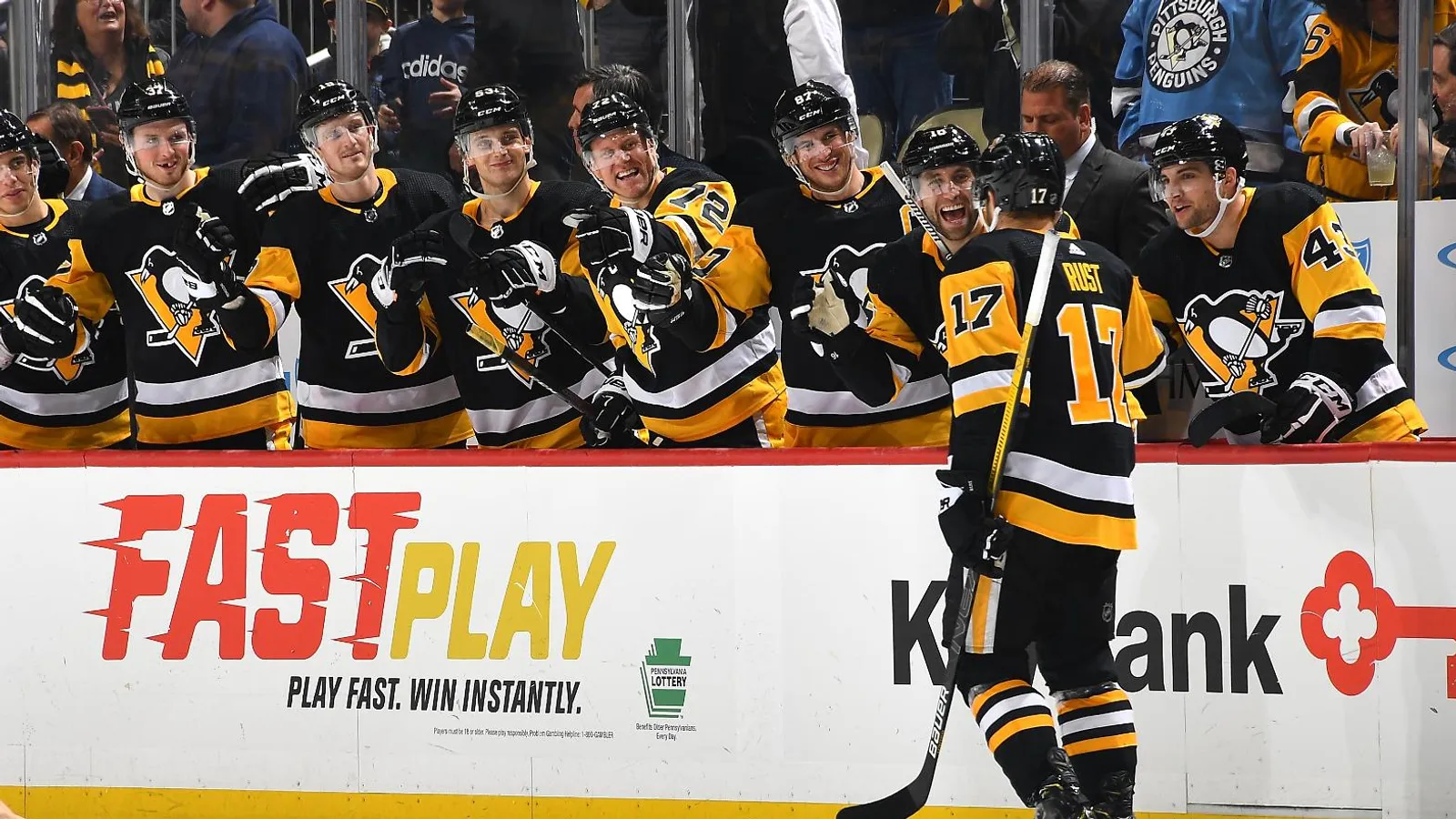 Rust's hat trick snaps six-game slide taken at PPG Paints Arena (Penguins)