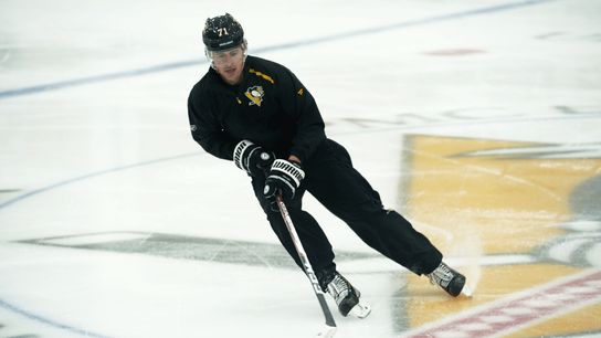 Day 1: Crosby, Malkin, Guentzel skate in Cranberry taken on the North Shore (Penguins)