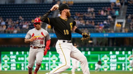 Mound Visit: Is Moran's glove hopeless? taken at PNC Park (Courtesy of StepOutside.org)